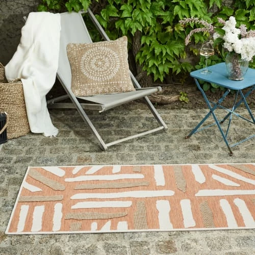 Nazar Tapis Extérieur Tapis Petite Taille Extérieur Rayé Orange Et Gris - 70x140 5 Nazar Tapis Extérieur Tapis Petite Taille Extérieur Rayé Orange Et Gris - 70x140 – Image 3
