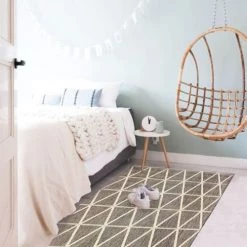 The Deco Factory Tapis Extérieur Tapis Pour Intérieur-extérieur Géo Gris Foncé 120x170 -Tapis extérieur Soldes tapis pour interieur exterieur geo gris fonce 120x170 3