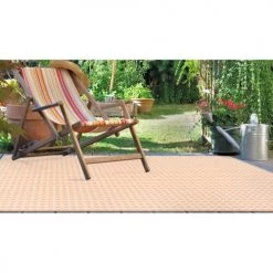 Oviala Tapis Extérieur Tapis Rectangulaire L Polypropylène Rose 180 X 120 Cm -Tapis extérieur Soldes tapis rectangulaire l polypropylene rose 180 x 120 cm 4