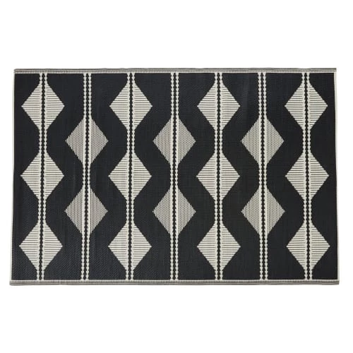 Maisons Du Monde Tapis Extérieur Tapis Réversible En Polypropylène Motifs Triangles écrus Et Noirs 180x270 3 Maisons Du Monde Tapis Extérieur Tapis Réversible En Polypropylène Motifs Triangles écrus Et Noirs 180x270