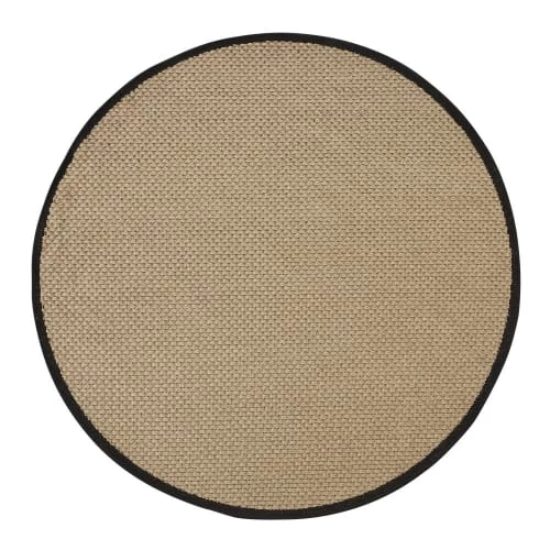 Maisons Du Monde Tapis Extérieur Tapis Rond En Polypropylène Tissé Beige Et Noir D160 3 Maisons Du Monde Tapis Extérieur Tapis Rond En Polypropylène Tissé Beige Et Noir D160