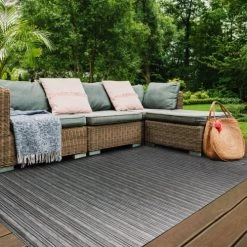 The Deco Factory Tapis Extérieur Tapis Scintillant Pour Intérieur-extérieur Argent 180x280 -Tapis extérieur Soldes tapis scintillant pour interieur exterieur argent 180x280 5