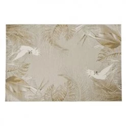 Maisons Du Monde Tapis Extérieur Tapis Tissé Jacquard Beige Et Blanc 160x230, OEKO-TEX®