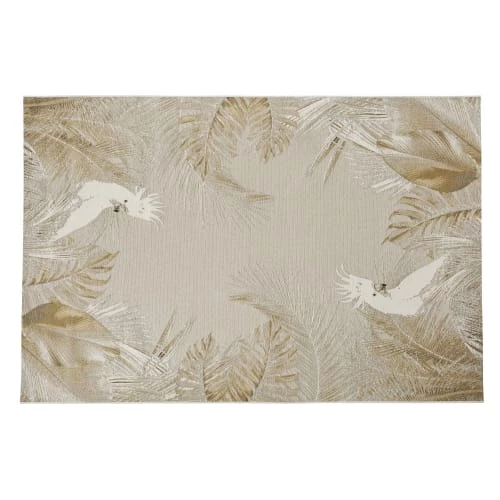 Maisons Du Monde Tapis Extérieur Tapis Tissé Jacquard Beige Et Blanc 160x230, OEKO-TEX® 3 Maisons Du Monde Tapis Extérieur Tapis Tissé Jacquard Beige Et Blanc 160x230, OEKO-TEX®